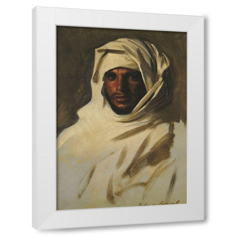 A Bedouin Arab 1891 White Modern Wood Framed Art Print by Sargent, John Singer