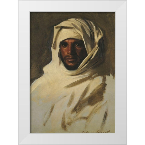 A Bedouin Arab 1891 White Modern Wood Framed Art Print by Sargent, John Singer
