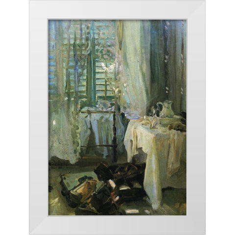 A Hotel Room, after 1900 White Modern Wood Framed Art Print by Sargent, John Singer