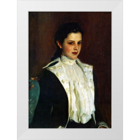 Alice Vanderbilt Shepard White Modern Wood Framed Art Print by Sargent, John Singer
