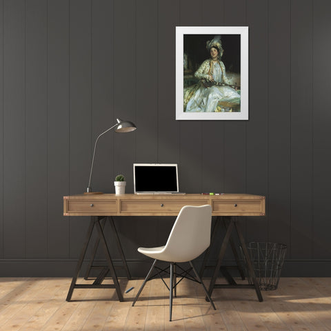 Almina Daughter of Asher Wertheimer White Modern Wood Framed Art Print by Sargent, John Singer