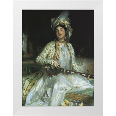 Almina Daughter of Asher Wertheimer White Modern Wood Framed Art Print by Sargent, John Singer
