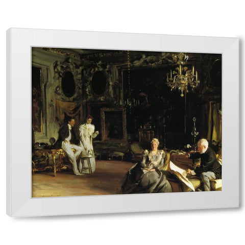 An Interior in Venice 1899 White Modern Wood Framed Art Print by Sargent, John Singer