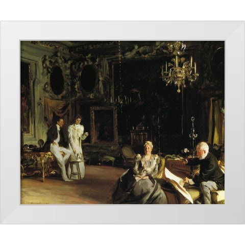 An Interior in Venice 1899 White Modern Wood Framed Art Print by Sargent, John Singer