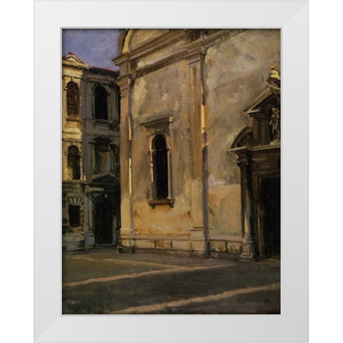 Campo dei Gesuiti, 1902-04 White Modern Wood Framed Art Print by Sargent, John Singer