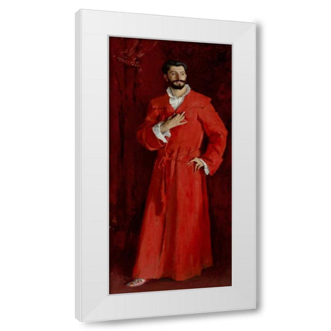 Doctor Pozzi at Home, 1881 White Modern Wood Framed Art Print by Sargent, John Singer