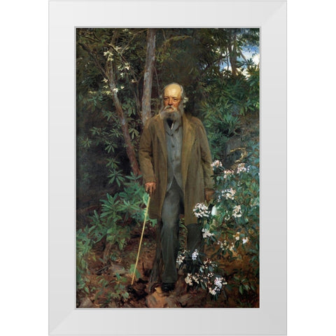 Frederick Law Olmsted White Modern Wood Framed Art Print by Sargent, John Singer