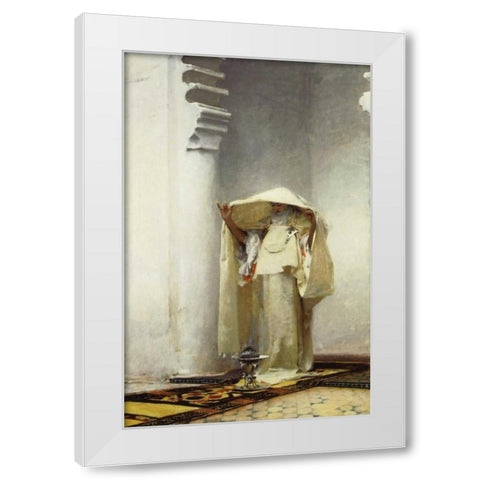 Fumee dAmbre Gris White Modern Wood Framed Art Print by Sargent, John Singer