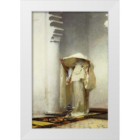 Fumee dAmbre Gris White Modern Wood Framed Art Print by Sargent, John Singer