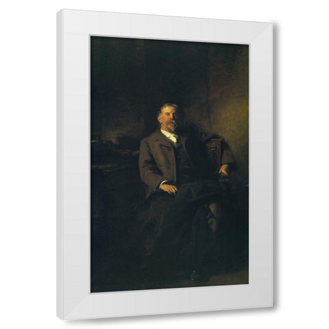 Henry Lee Higginson White Modern Wood Framed Art Print by Sargent, John Singer