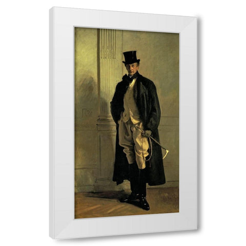 Lord Ribblesdale White Modern Wood Framed Art Print by Sargent, John Singer