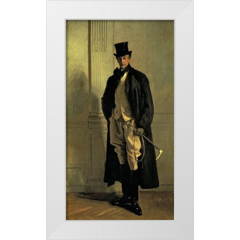 Lord Ribblesdale White Modern Wood Framed Art Print by Sargent, John Singer