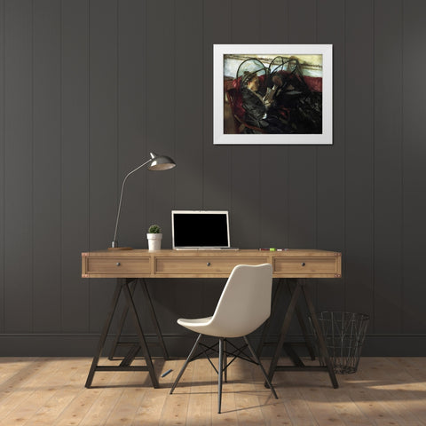 Mosquito Nets White Modern Wood Framed Art Print by Sargent, John Singer