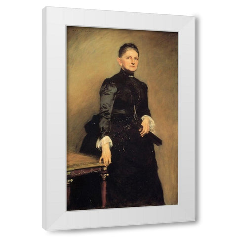Mrs Adrian Iselin White Modern Wood Framed Art Print by Sargent, John Singer