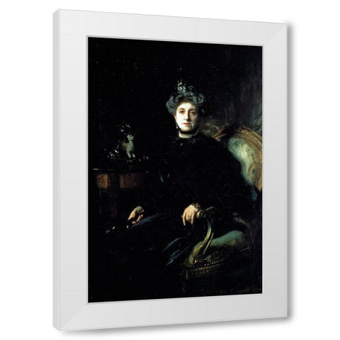 Mrs Wertheimer 1904 White Modern Wood Framed Art Print by Sargent, John Singer