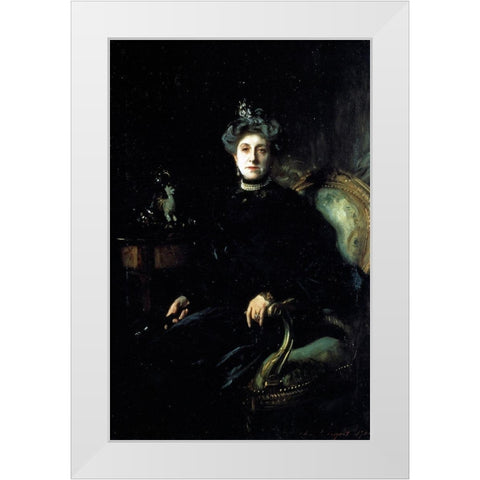 Mrs Wertheimer 1904 White Modern Wood Framed Art Print by Sargent, John Singer