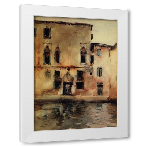 Palazzo Marcello, 1880-81 White Modern Wood Framed Art Print by Sargent, John Singer
