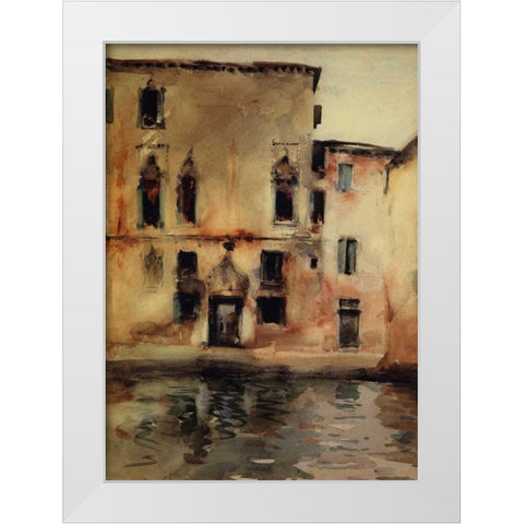 Palazzo Marcello, 1880-81 White Modern Wood Framed Art Print by Sargent, John Singer