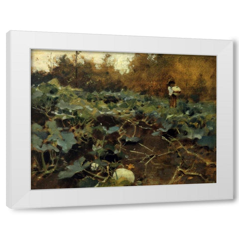 Pumpkins 1878-80 White Modern Wood Framed Art Print by Sargent, John Singer