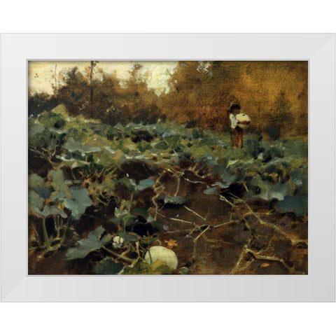 Pumpkins 1878-80 White Modern Wood Framed Art Print by Sargent, John Singer