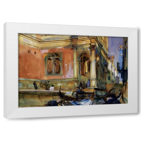 Scuola di San Rocco, 1902-04 White Modern Wood Framed Art Print by Sargent, John Singer