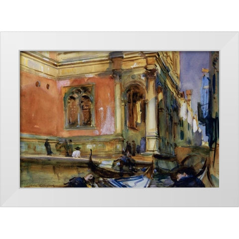 Scuola di San Rocco, 1902-04 White Modern Wood Framed Art Print by Sargent, John Singer