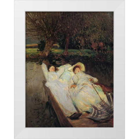 St Martins, Summer 1888 White Modern Wood Framed Art Print by Sargent, John Singer