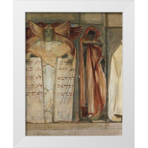 Study for Frieze of the Prophets (Detail), 1893 White Modern Wood Framed Art Print by Sargent, John Singer