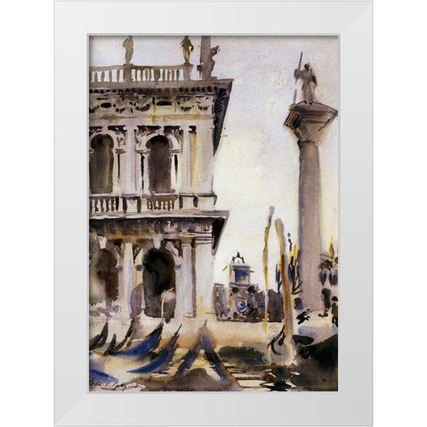 The Libreria, 1904 White Modern Wood Framed Art Print by Sargent, John Singer
