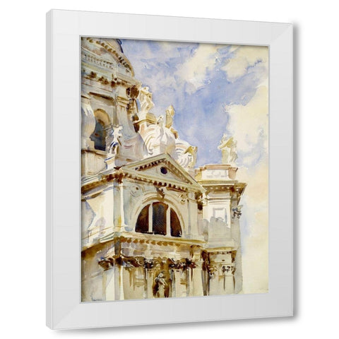 The Salute, Venice, 1902-07 White Modern Wood Framed Art Print by Sargent, John Singer