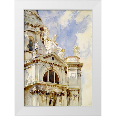 The Salute, Venice, 1902-07 White Modern Wood Framed Art Print by Sargent, John Singer