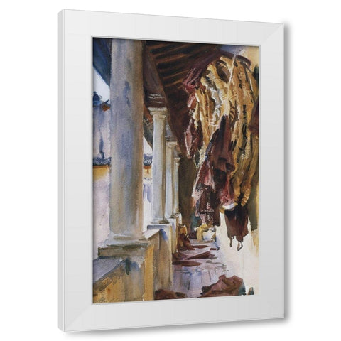 Torre Galli Wine Bags, 1910 White Modern Wood Framed Art Print by Sargent, John Singer