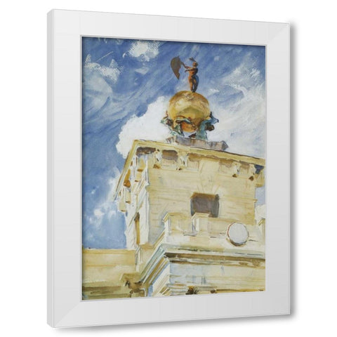 Venice La Dogana 1906 White Modern Wood Framed Art Print by Sargent, John Singer