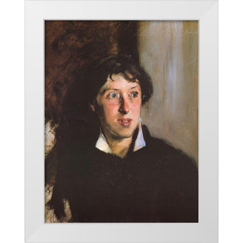 Vernon Lee 1881 White Modern Wood Framed Art Print by Sargent, John Singer