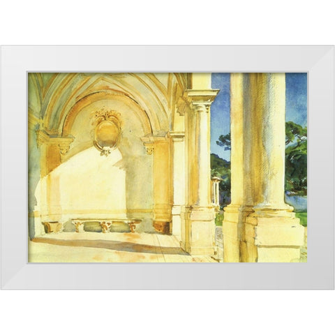 Villa Falconieri 1910 White Modern Wood Framed Art Print by Sargent, John Singer