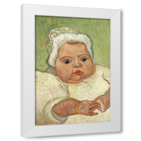 Marcelle Roulin White Modern Wood Framed Art Print by Van Gogh, Vincent
