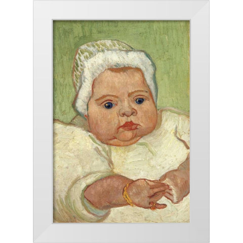 Marcelle Roulin White Modern Wood Framed Art Print by Van Gogh, Vincent