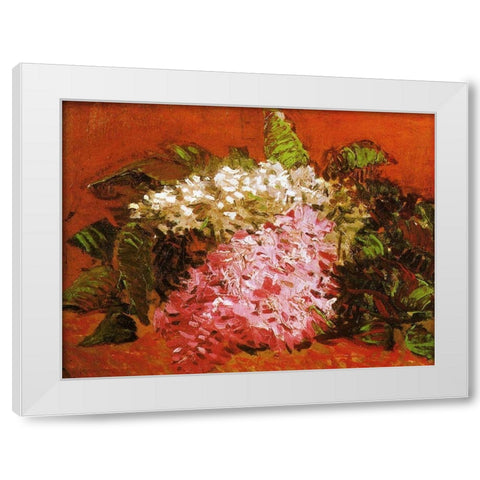 Lilacs White Modern Wood Framed Art Print by Van Gogh, Vincent