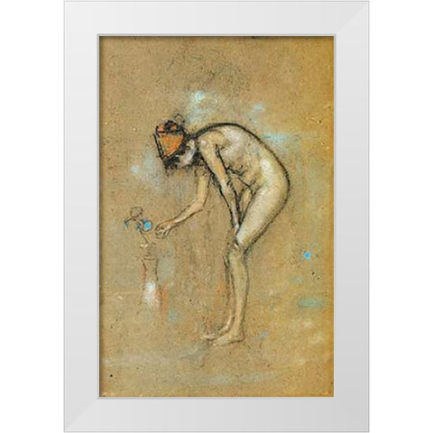 A Violet Note 1885 White Modern Wood Framed Art Print by Whistler, James McNeill