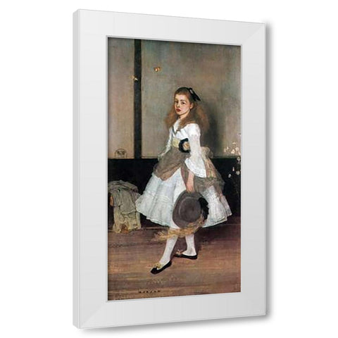 Cicely Alexander White Modern Wood Framed Art Print by Whistler, James McNeill