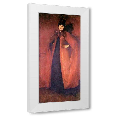 Harmony In Red White Modern Wood Framed Art Print by Whistler, James McNeill