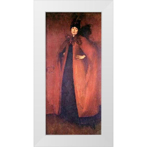 Harmony In Red White Modern Wood Framed Art Print by Whistler, James McNeill