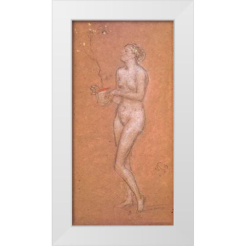 May 1869 White Modern Wood Framed Art Print by Whistler, James McNeill