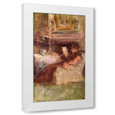 Miss Ethel Philip White Modern Wood Framed Art Print by Whistler, James McNeill
