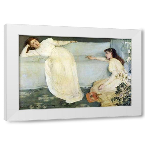 Symphony In White White Modern Wood Framed Art Print by Whistler, James McNeill