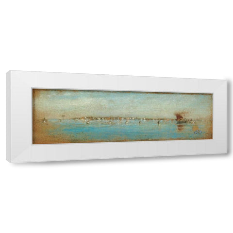 The Isles Of Venice 1880s White Modern Wood Framed Art Print by Whistler, James McNeill