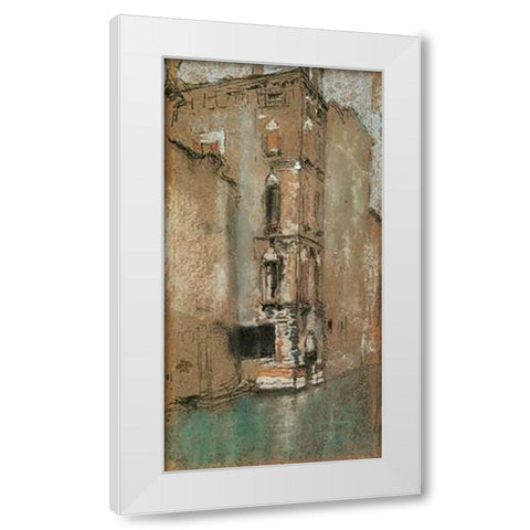 The Old Marble Palace 1880 White Modern Wood Framed Art Print by Whistler, James McNeill