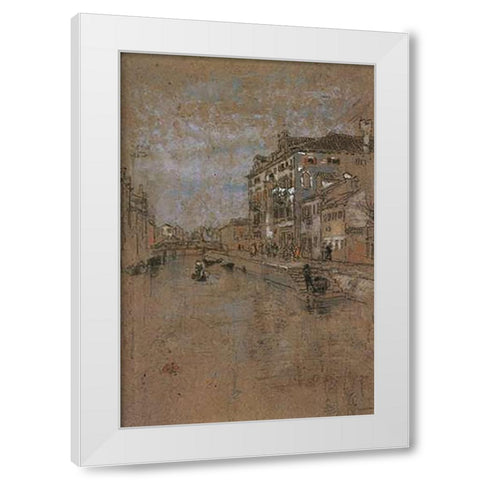 The Tobacco Warehouse 1879 White Modern Wood Framed Art Print by Whistler, James McNeill
