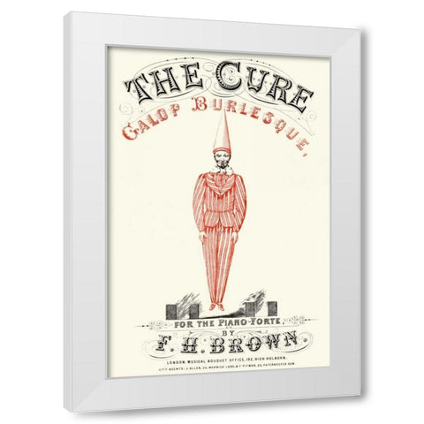 Cure - Gallop Burlesque White Modern Wood Framed Art Print by Advertisement
