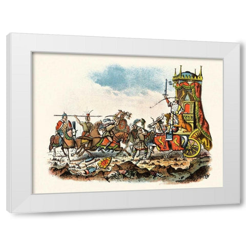 Rodericks Fall White Modern Wood Framed Art Print by Unknown